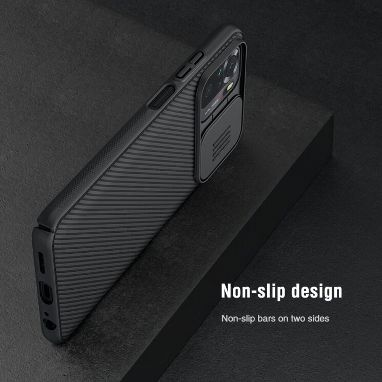 Защитный чехол NILLKIN CamShield Case для Xiaomi Redmi Note 10 / Note 10s / Poco M5s - Black: фото 13 из 21