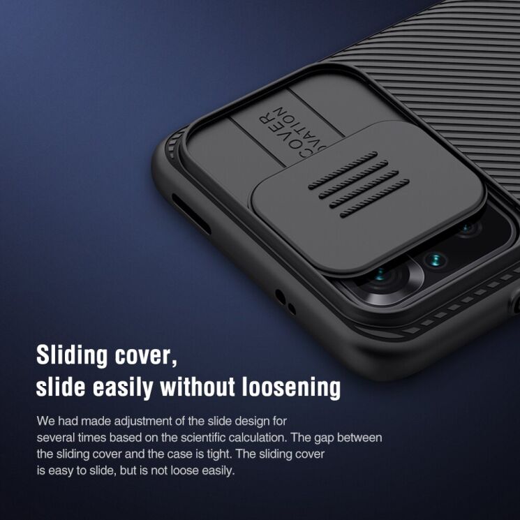 Защитный чехол NILLKIN CamShield Case для Xiaomi Redmi Note 10 / Note 10s / Poco M5s - Black: фото 16 из 21