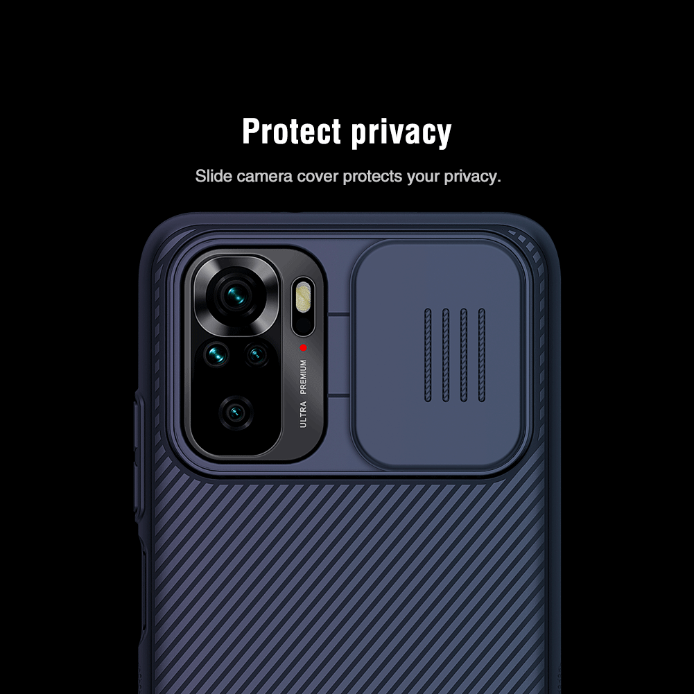 Защитный чехол NILLKIN CamShield Case для Xiaomi Redmi Note 10 / Note 10s / Poco M5s - Black: фото 10 из 21