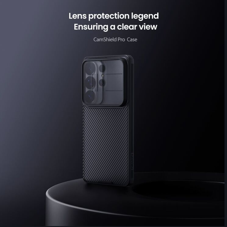 Захисний чохол NILLKIN CamShield Pro (Clear Version) для Samsung Galaxy S26 Ultra - Black (404438B) Захисний чохол NILLKIN CamShield Pro (Clear Version) для Samsung Galaxy S26 Ultra - Black: фото 7 з 18