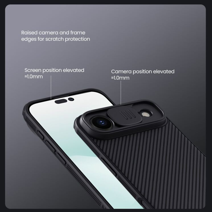 Защитный чехол NILLKIN CamShield Pro для Apple iPhone 17 Air - Black: фото 10 из 15
