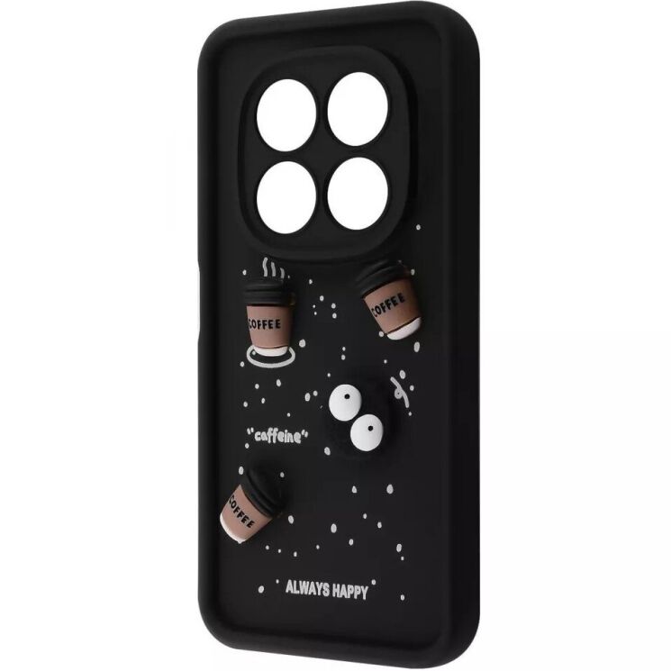 Захисний чохол Pretty Things Case для Xiaomi Redmi Note 14 Pro Plus - Black / Coffee: фото 1 з 6