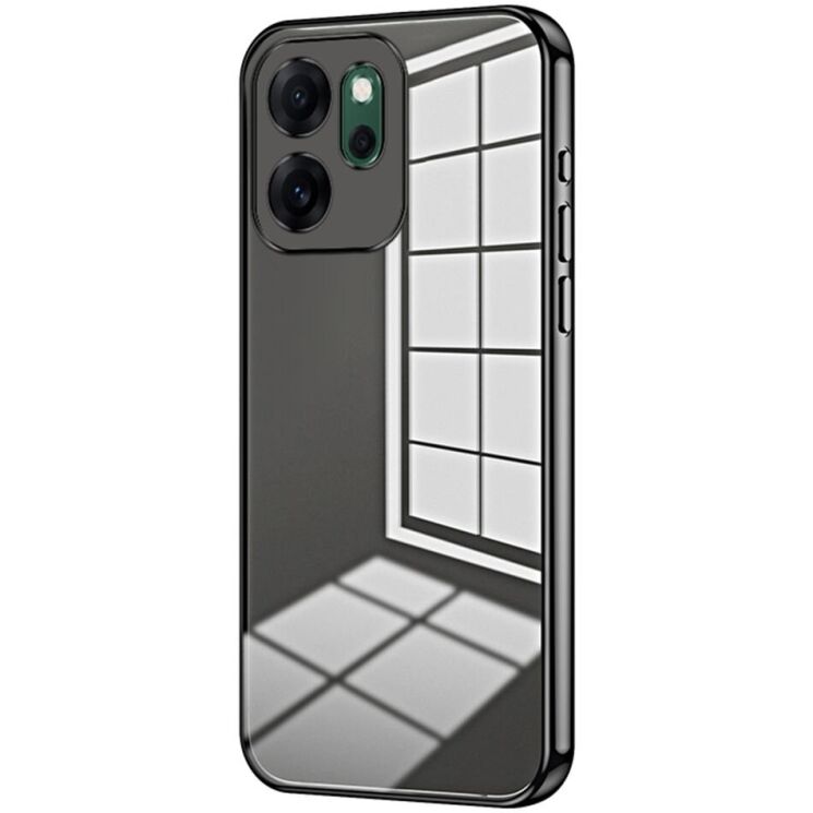 Захисний чохол Reframe Electroplating Frame для OPPO Reno 14 F/FS - Black: фото 1 з 7