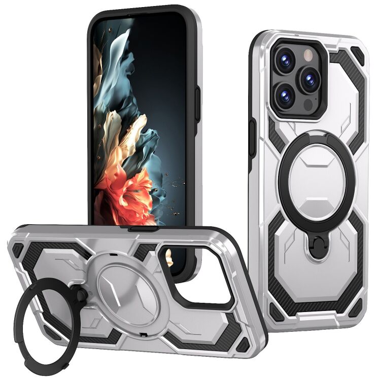 Защитный чехол Reframe Hybrid Magnetic для iPhone 15 Pro Max - Grey: фото 1 из 7