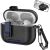 Защитный чехол Reframe Leather Texture для Apple AirPods Pro 2 - Black / Dark Blue: фото 1 из 7