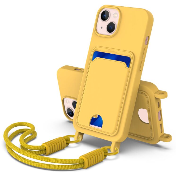 Защитный чехол Reframe Silicone Holder для Apple iPhone 13 / iPhone 14 - Yellow: фото 1 из 7