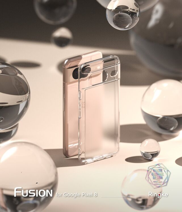 Защитный чехол Ringke Fusion для Google Pixel 8 (8809961781315) - Matte Clear: фото 2 из 13