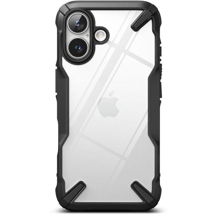 Защитный чехол Ringke Fusion X для Apple iPhone 16 (8800274960473) - Black: фото 3 из 15