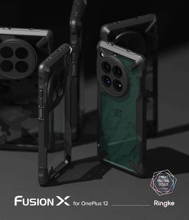 Защитный чехол Ringke Fusion X для OnePlus 12 (8809961785009) - Black: фото 2 из 14