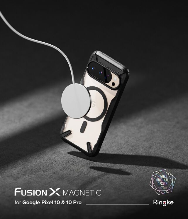 Захисний чохол Ringke Fusion X MagSafe для Google Pixel 10 / 10 Pro - Black: фото 4 з 19