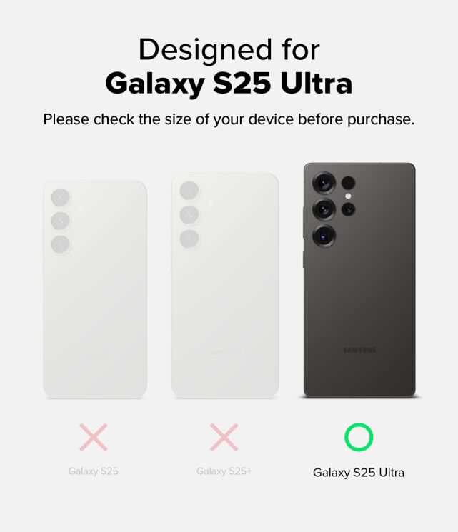 Захисний чохол Ringke Fusion X MagSafe для Samsung Galaxy S25 Ultra (S938) 8800274969155 - Black: фото 3 з 19