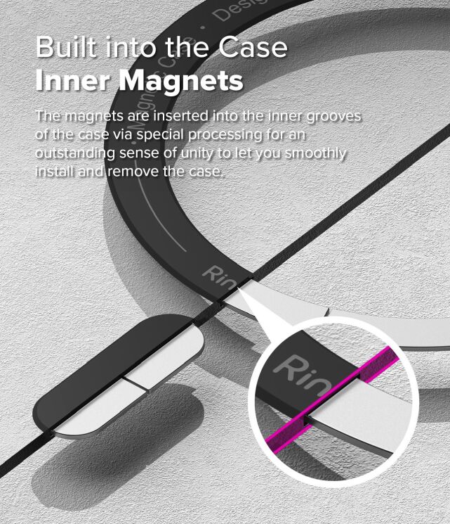 Захисний чохол Ringke Fusion X MagSafe для Samsung Galaxy S25 Ultra (S938) 8800274969155 - Black: фото 8 з 19
