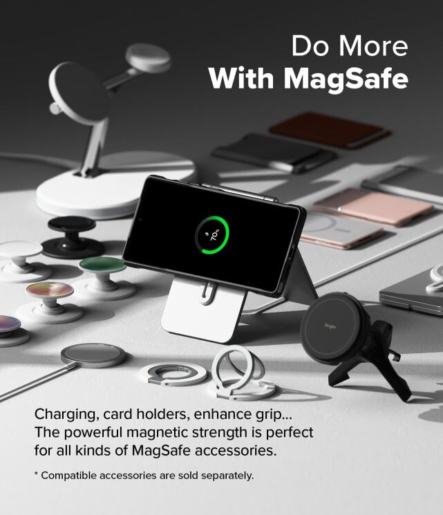 Захисний чохол Ringke Fusion X MagSafe для Samsung Galaxy S25 Ultra (S938) 8800274969155 - Black: фото 6 з 19
