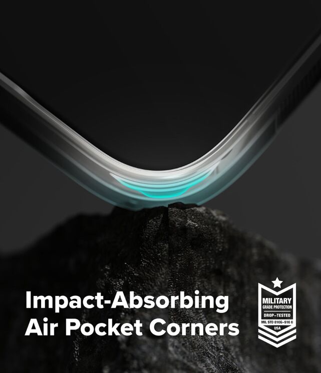 Защитный чехол Ringke Onyx для iPhone 17 Pro Max (8800328810327) - Camo Black: фото 6 из 12