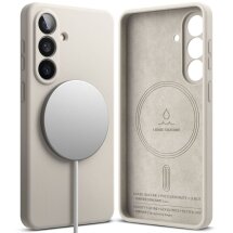 Защитный чехол Ringke Silicone Magnetic для Samsung Galaxy S26 (S942) 8800328815735 - Stone: фото 1 из 18