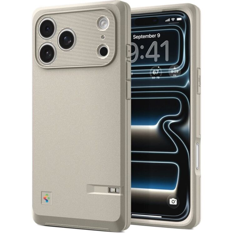 Защитный чехол Spigen Classic LS MagSafe для iPhone 17 Pro Max (ACS10478) - Stone: фото 1 из 18