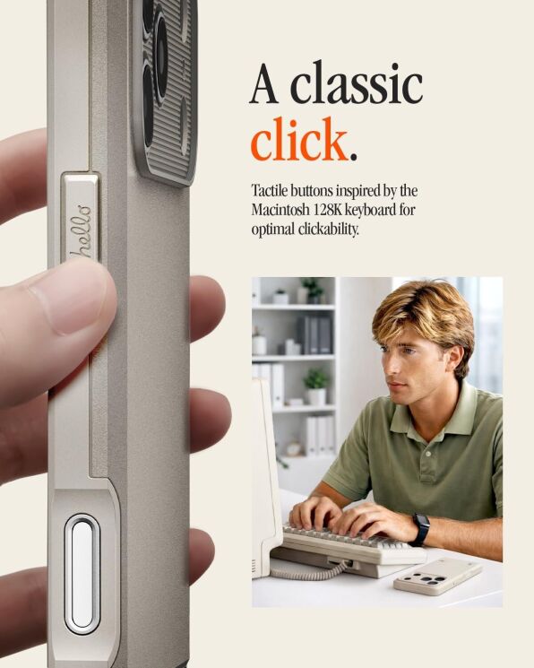 Защитный чехол Spigen Classic LS MagSafe для iPhone 17 Pro Max (ACS10478) - Stone: фото 14 из 18