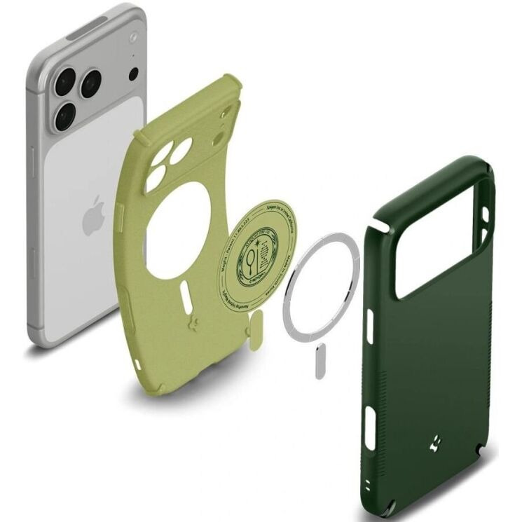 Захисний чохол Spigen Nano Pop Hybrid (MagFit) для iPhone 18 Pro Max (ACS12139) - Green (440302G) Захисний чохол Spigen Nano Pop Hybrid (MagFit) для iPhone 18 Pro Max (ACS12139) - Green: фото 6 з 14