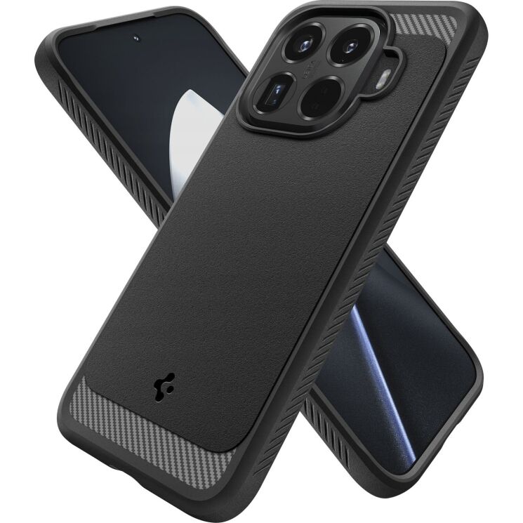 Защитный чехол Spigen Rugged Armor для Xiaomi 15T Pro (ACS11152) - Matte Black: фото 5 из 15