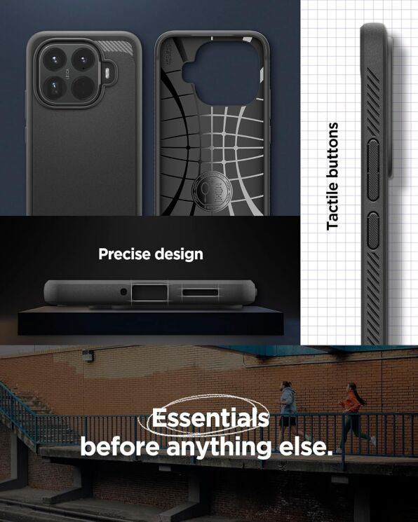 Защитный чехол Spigen Rugged Armor для Xiaomi 15T Pro (ACS11152) - Matte Black: фото 15 из 15