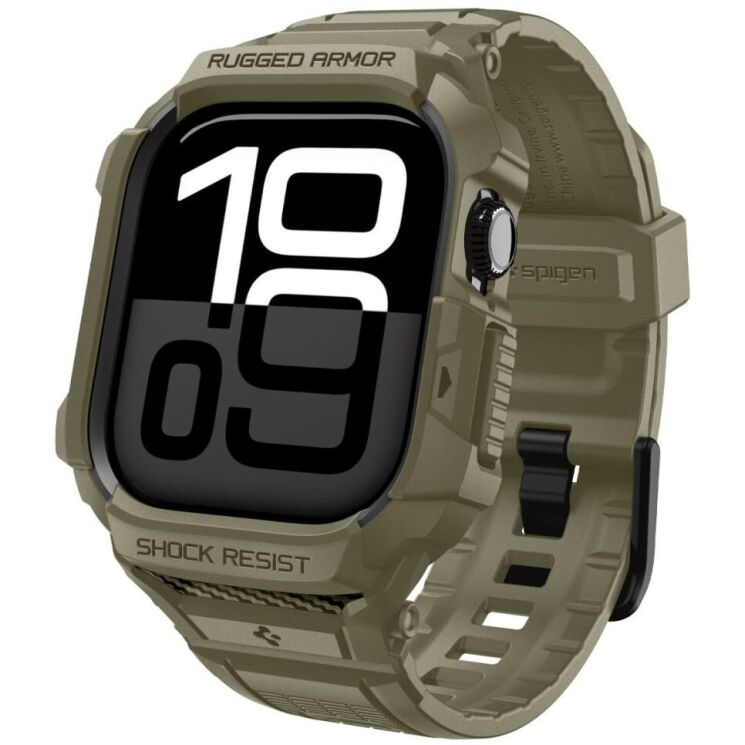 Захисний чохол Spigen Rugged Armor Pro 2 для Apple Watch 10 / 11 46 mm (ACS10507) - Vintage Khaki: фото 1 з 17