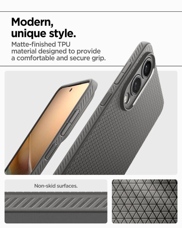 Захисний чохол Spigen (SGP) Liquid Air для Samsung Galaxy S25 Edge (S937) ACS09421 - Marble Grey: фото 18 з 22