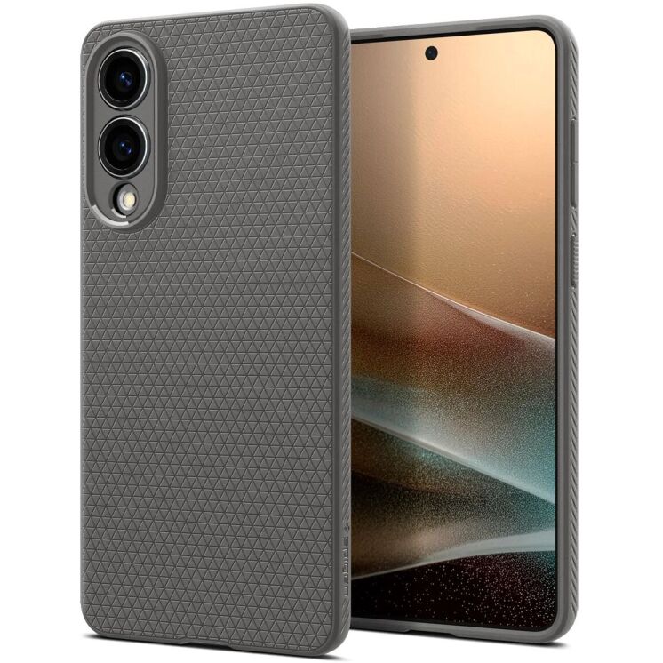 Захисний чохол Spigen (SGP) Liquid Air для Samsung Galaxy S25 Edge (S937) ACS09421 - Marble Grey: фото 1 з 22