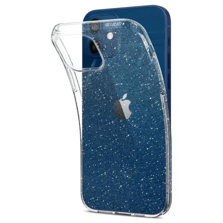 Защитный чехол Spigen (SGP) Liquid Crystal Glitter для Apple iPhone 12 mini - Crystal Quartz: фото 5 из 7