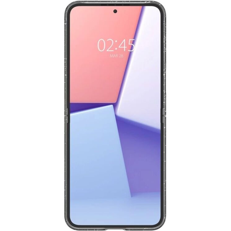Захисний чохол Spigen (SGP) Liquid Crystal Glitter (FF) для Samsung Galaxy Flip 6 - Crystal Quartz: фото 5 з 18