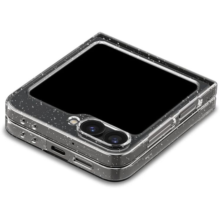 Захисний чохол Spigen (SGP) Liquid Crystal Glitter (FF) для Samsung Galaxy Flip 6 - Crystal Quartz: фото 4 з 18