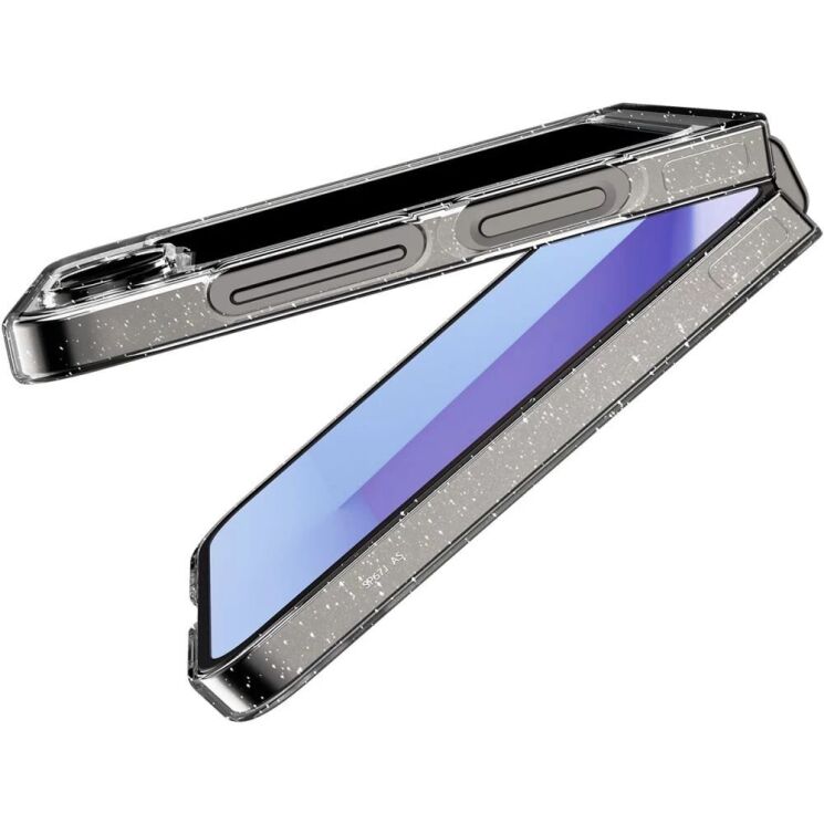 Захисний чохол Spigen (SGP) Liquid Crystal Glitter (FF) для Samsung Galaxy Flip 6 - Crystal Quartz: фото 9 з 18