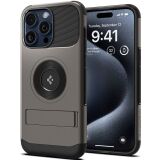 Защитный чехол Spigen (SGP) Slim Armor (MagFit) для Apple iPhone 15 Pro (ACS06476) - Gunmetal: фото 1 из 8