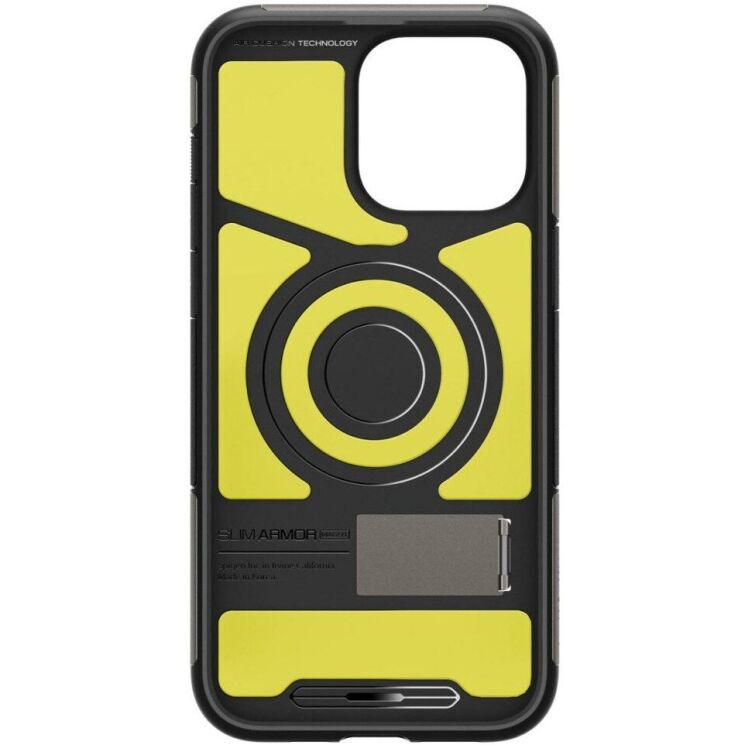 Защитный чехол Spigen (SGP) Slim Armor (MagFit) для Apple iPhone 15 Pro Max (ACS06451) - Gunmetal: фото 6 из 8
