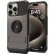 Защитный чехол Spigen (SGP) Slim Armor (MagFit) для Apple iPhone 15 Pro Max (ACS06451) - Gunmetal (349649H). Фото 1 из 8