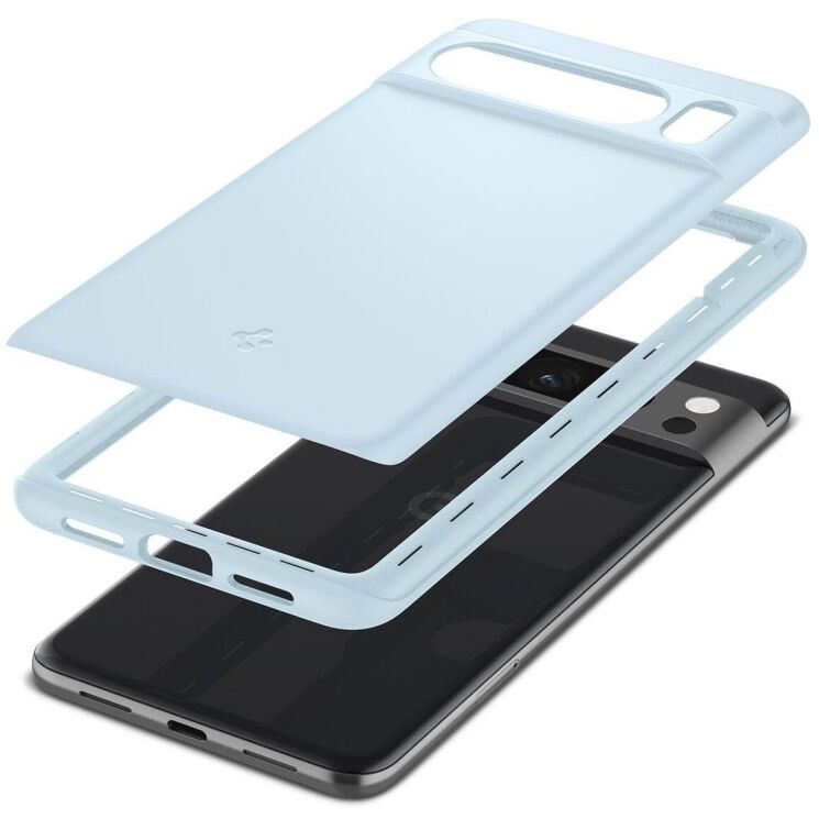 Захисний чохол Spigen (SGP) Thin Fit для Google Pixel 8 Pro (ACS06327) - Mute Blue: фото 10 з 18
