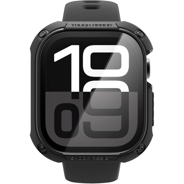 Защитный чехол Spigen (SGP) Tough Armor (FW) для Apple Watch 10 46 mm (ACS08603) - Black: фото 5 из 16
