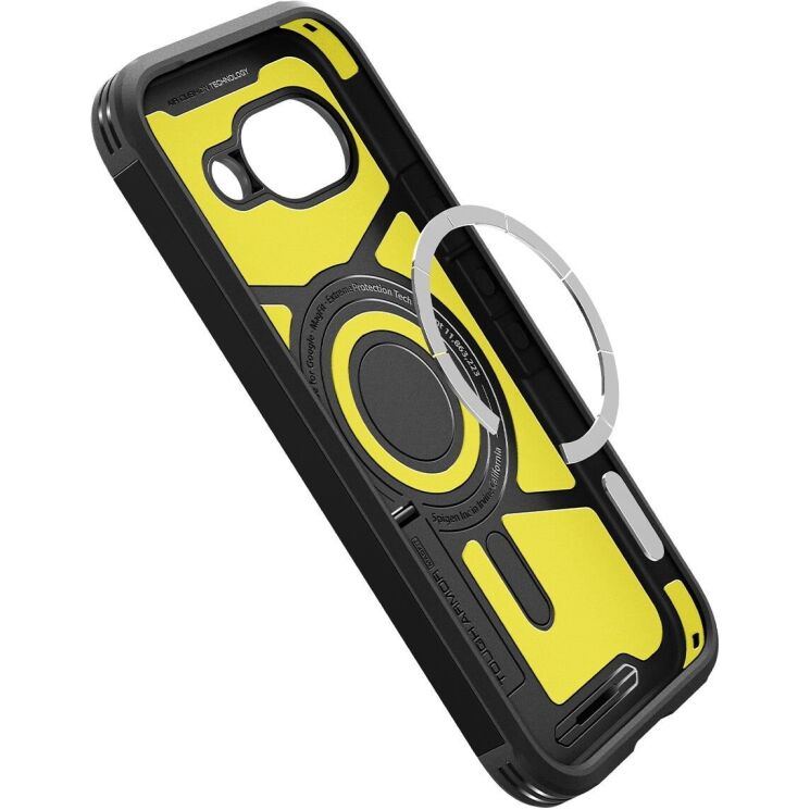 Захисний чохол Spigen (SGP) Tough Armor (MagFit) для Google Pixel 9a (ACS09046) - Black: фото 6 з 16