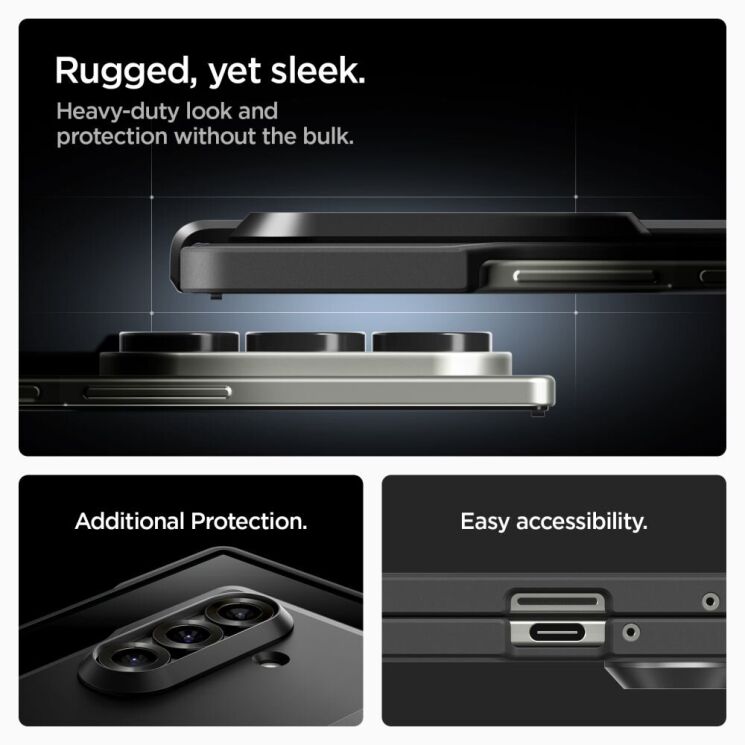 Захисний чохол Spigen (SGP) Tough Armor Pro (MagFit) для Samsung Galaxy Fold 7 (ACS09549) - Black: фото 24 з 24
