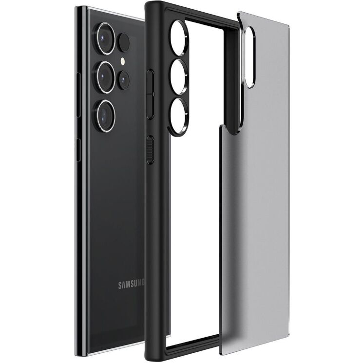 Защитный чехол Spigen (SGP) Ultra Hybrid для Samsung Galaxy S24 Ultra (S928) - Frost Black: фото 6 из 17