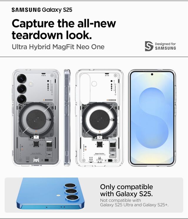 Захисний чохол Spigen (SGP) Ultra Hybrid Neo One (MagFit) для Samsung Galaxy S25 (S931) ACS09470 - Neo One: фото 13 з 18