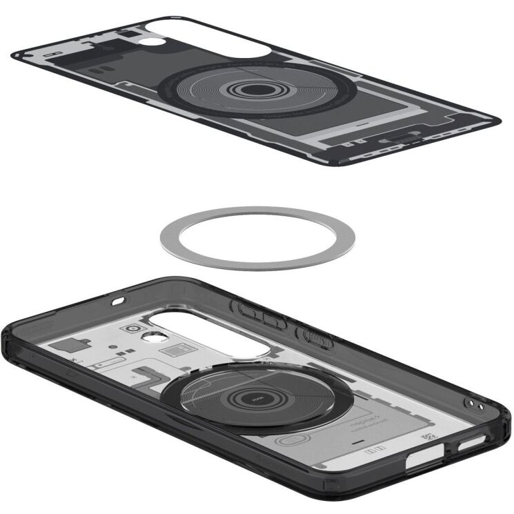 Защитный чехол Spigen (SGP) Ultra Hybrid Zero One (MagFit) для Samsung Galaxy S25 (S931) ACS09003 - Black: фото 6 из 17