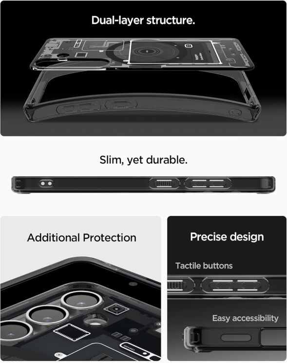 Защитный чехол Spigen (SGP) Ultra Hybrid Zero One (MagFit) для Samsung Galaxy S25 (S931) ACS09003 - Black: фото 17 из 17