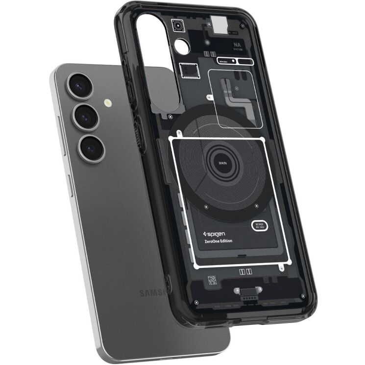 Защитный чехол Spigen (SGP) Ultra Hybrid Zero One (MagFit) для Samsung Galaxy S25 (S931) ACS09003 - Black: фото 4 из 17