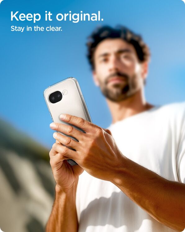 Защитный чехол Spigen Ultra Hybrid для Google Pixel 10a (ACS11279) - Crystal Clear: фото 9 из 12