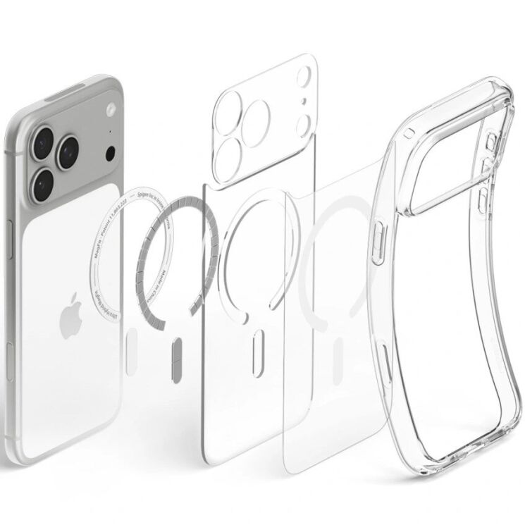 Захисний чохол Spigen Ultra Hybrid MagSafe для iPhone 18 Pro Max (ACS12118) - Clear: фото 6 з 13