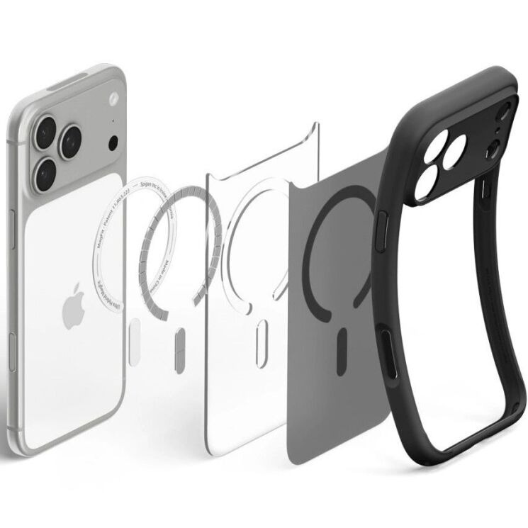 Захисний чохол Spigen Ultra Hybrid MagSafe для iPhone 18 Pro Max (ACS12123) - Frost Black (440310MB) Захисний чохол Spigen Ultra Hybrid MagSafe для iPhone 18 Pro Max (ACS12123) - Frost Black: фото 6 з 13