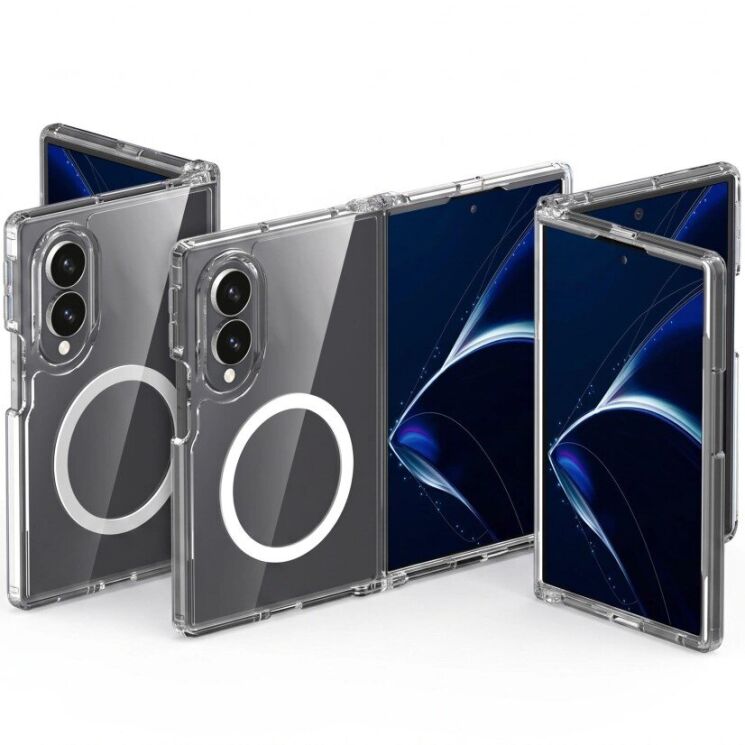 Защитный чехол Tech-Protect FlexAir Hybrid MagSafe (FF) для Samsung Galaxy Fold 8 - Clear (424544C) Защитный чехол Tech-Protect FlexAir Hybrid MagSafe (FF) для Samsung Galaxy Fold 8 - Clear: фото 3 из 7