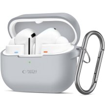 Захисний чохол Tech-Protect Silicone Hook для Samsung Galaxy Buds 3 / Buds 3 Pro - Gray: фото 1 з 7