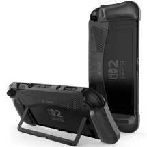 Захисний чохол Tech-Protect TPUCarbon для Nintendo Switch 2 - Black: фото 1 з 5
