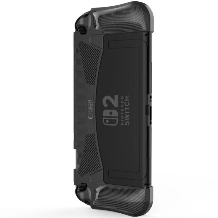 Захисний чохол Tech-Protect TPUCarbon для Nintendo Switch 2 - Black: фото 3 з 5
